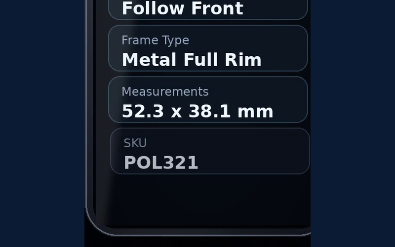 Define frame type and edging parameters
